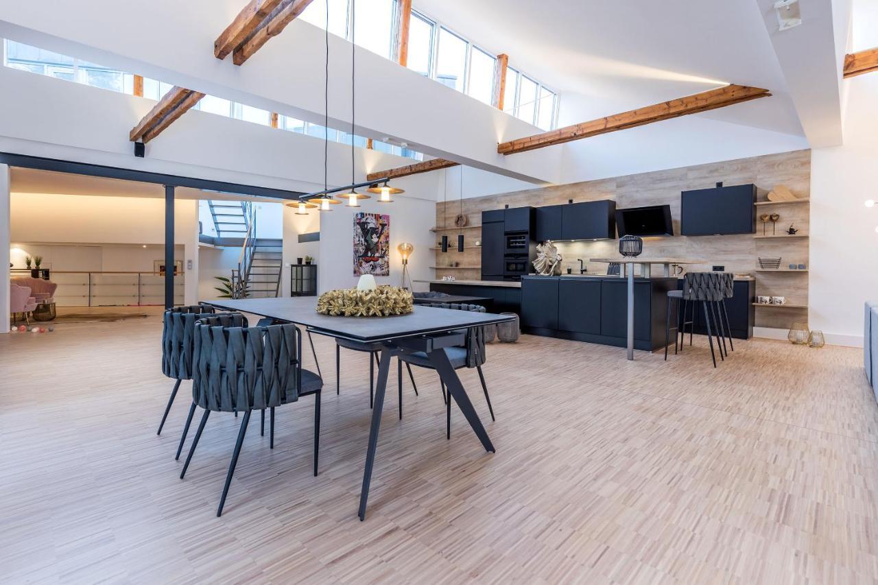 Luxus Wellness Loft - 245Qm - Designwohnen Im Zentrum Gutersloh Luaran gambar