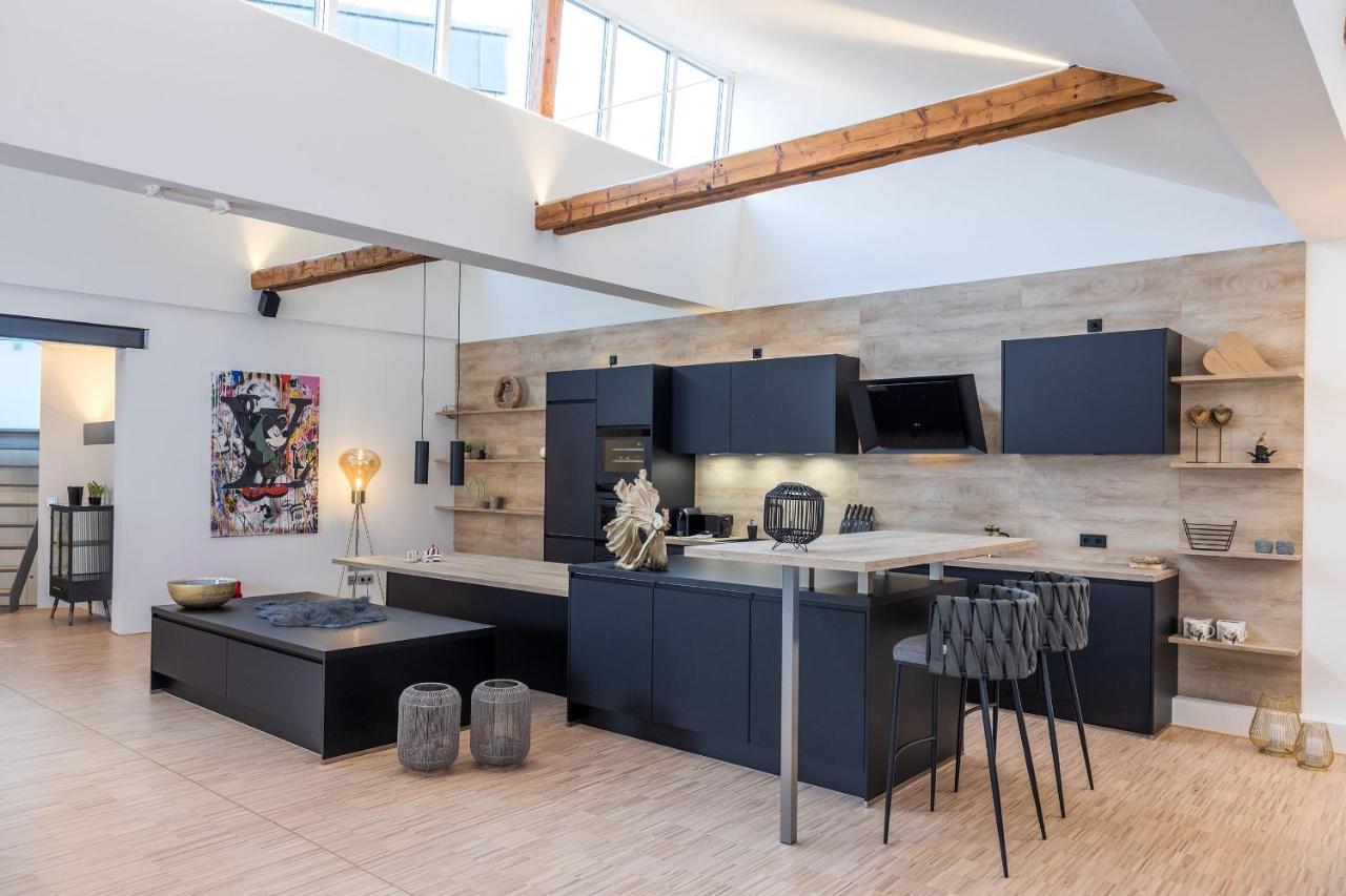Luxus Wellness Loft - 245Qm - Designwohnen Im Zentrum Gutersloh Luaran gambar