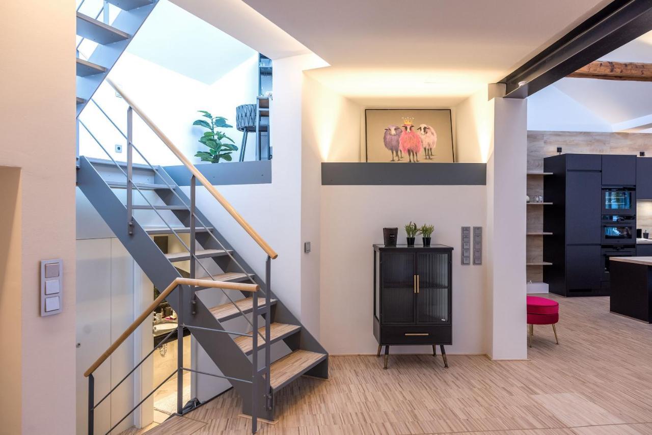 Luxus Wellness Loft - 245Qm - Designwohnen Im Zentrum Gutersloh Luaran gambar