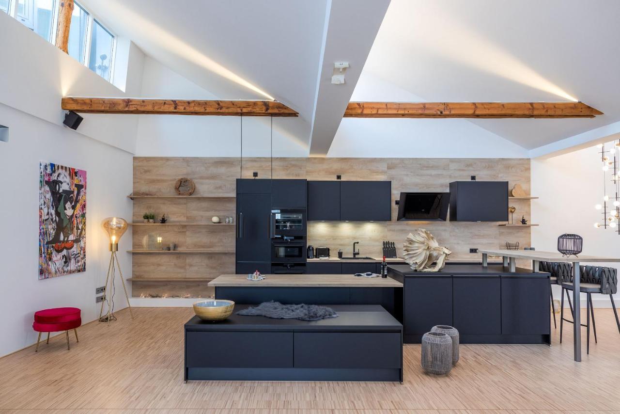 Luxus Wellness Loft - 245Qm - Designwohnen Im Zentrum Gutersloh Luaran gambar